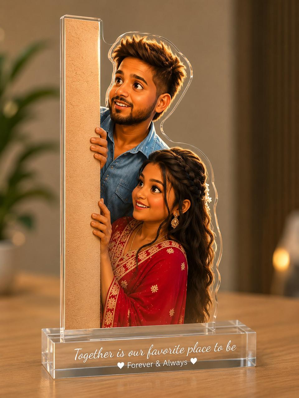 Romantic Lover's Custom Caricature - Classic